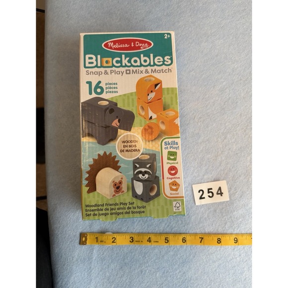Melissa & Doug Other - Melissa & Doug Blockables Snap & Play Mix & Match Woodland Friends (New/Sealed)